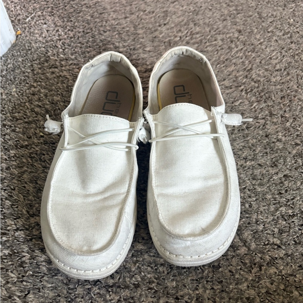 Hey Dude Women's White Sneakers